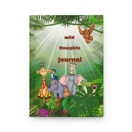 Jungle Adventure Journal, Nature-Inspired Hardcover Journal for Kids, Wildlife Journal, Travel Journal, Gifts for Animal Lovers